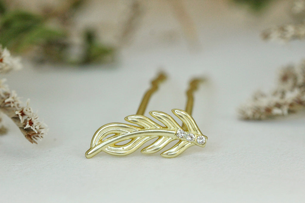 Twig Crystals Leaf Hair Prong