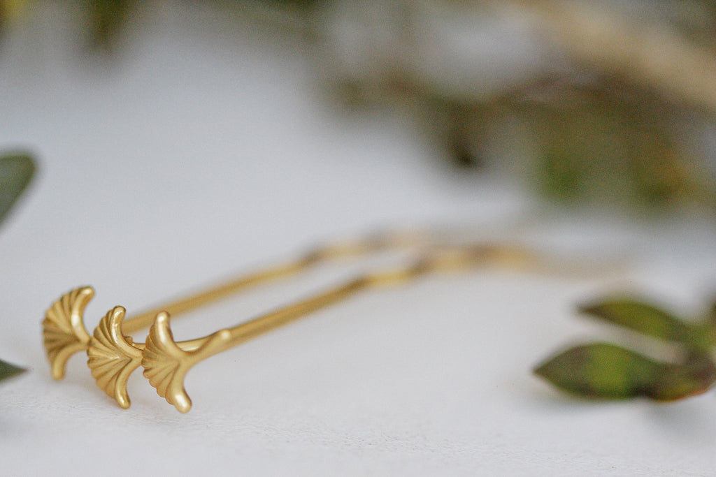 Small Ginkgo Leaves Hair Prong
