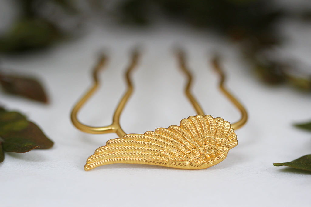Small Angel Wing Hair Prong
