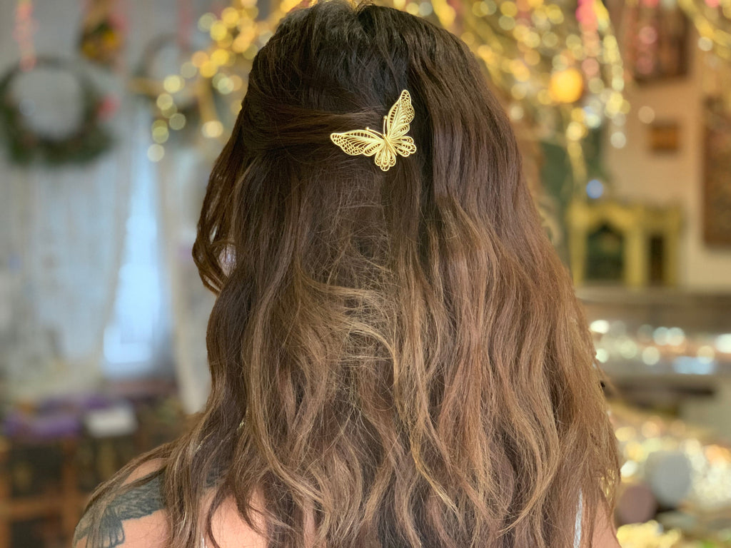 Butterfly Filigree Hair Clip