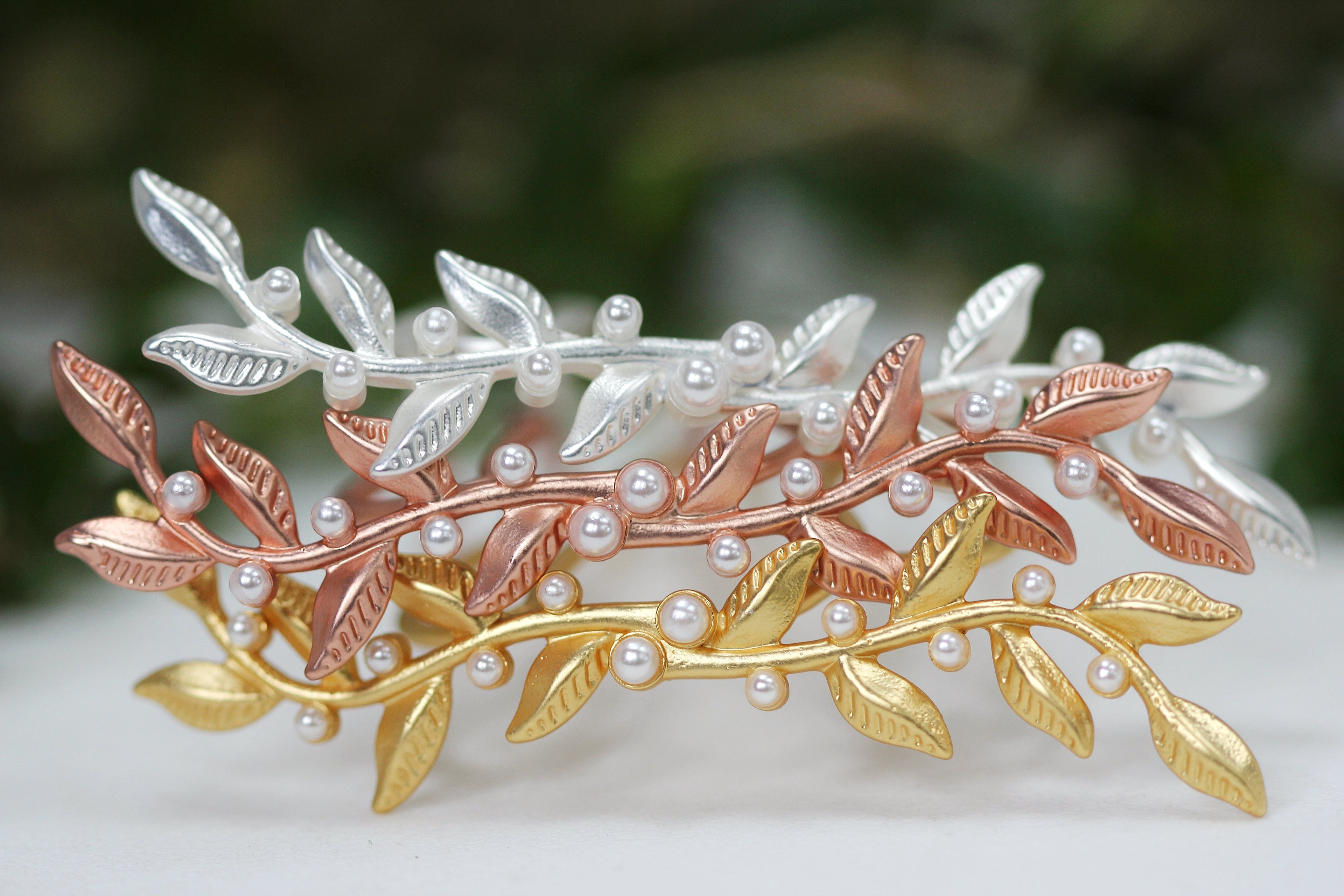 Double Twigs & Pearls Hair Prong