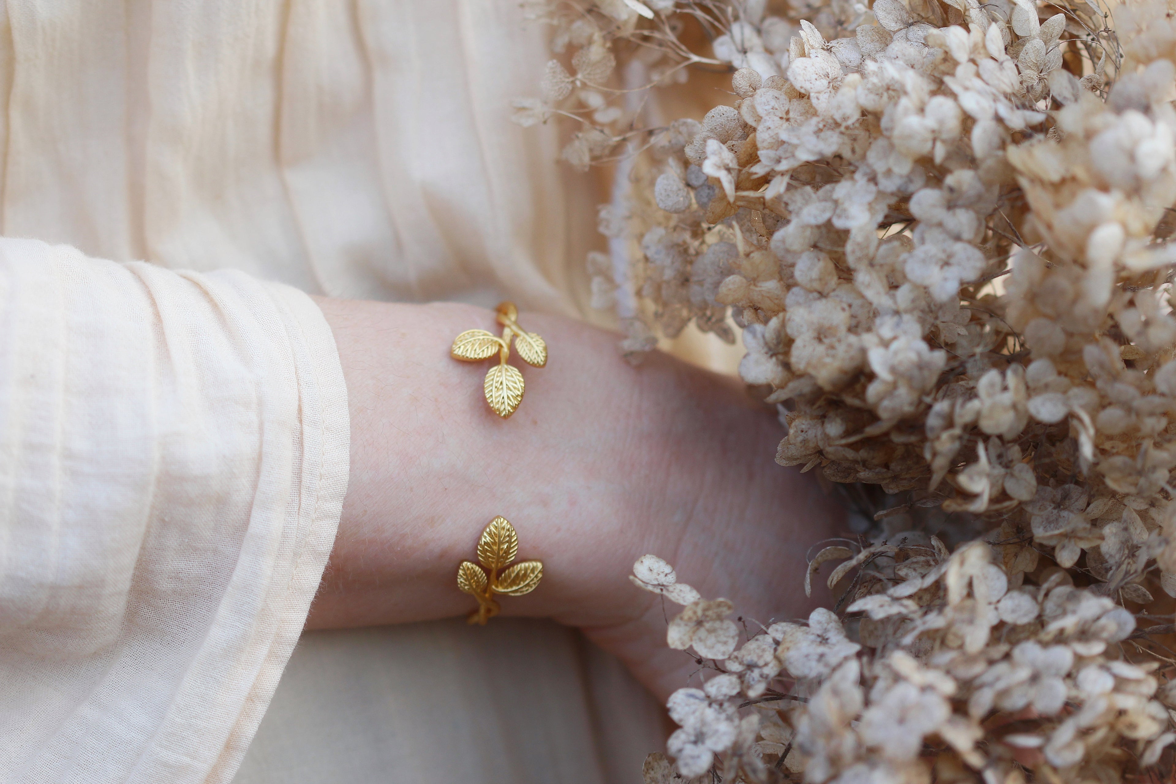 Leaves Growing on a Branch Bracelet