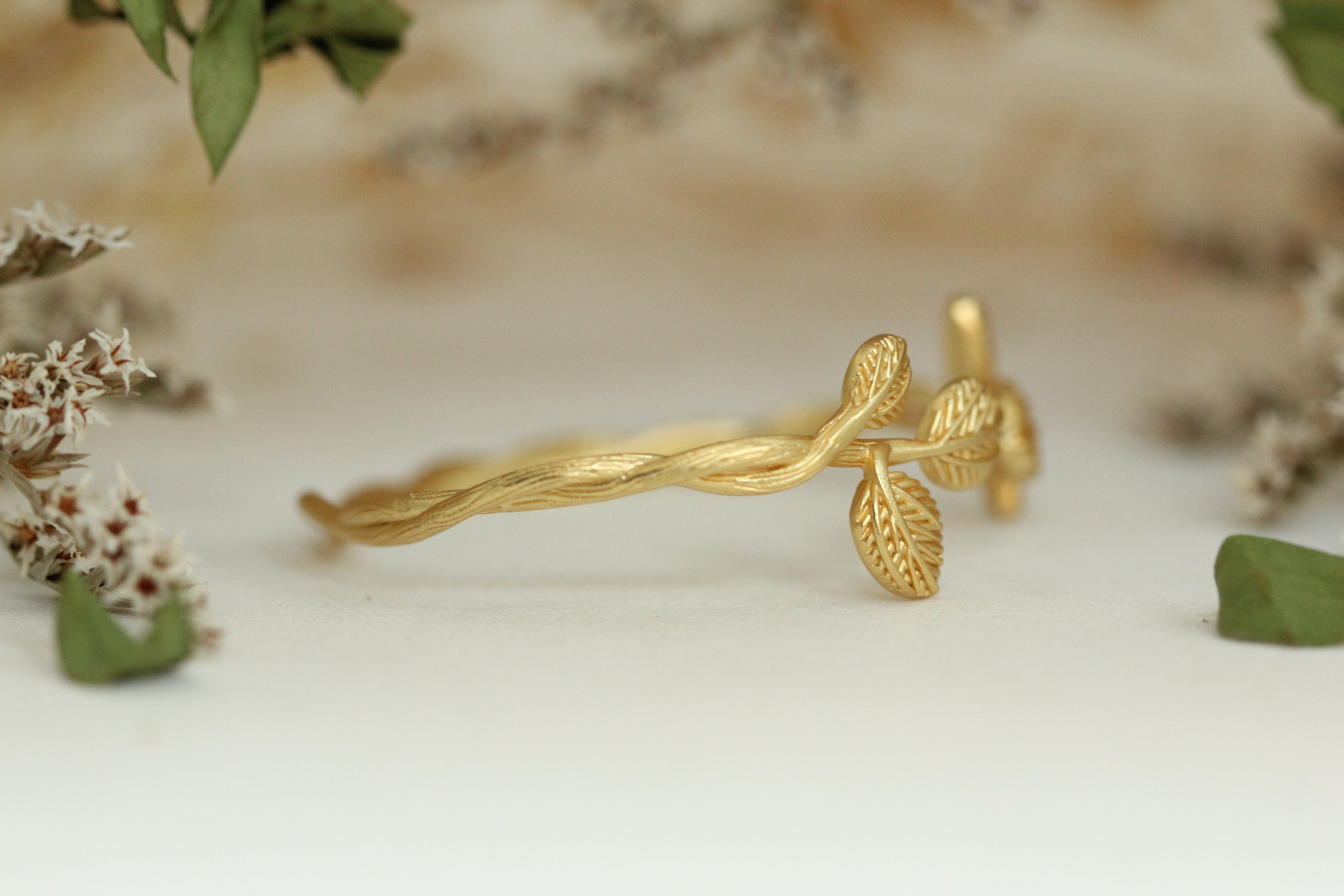 Leaves Growing on a Branch Bracelet