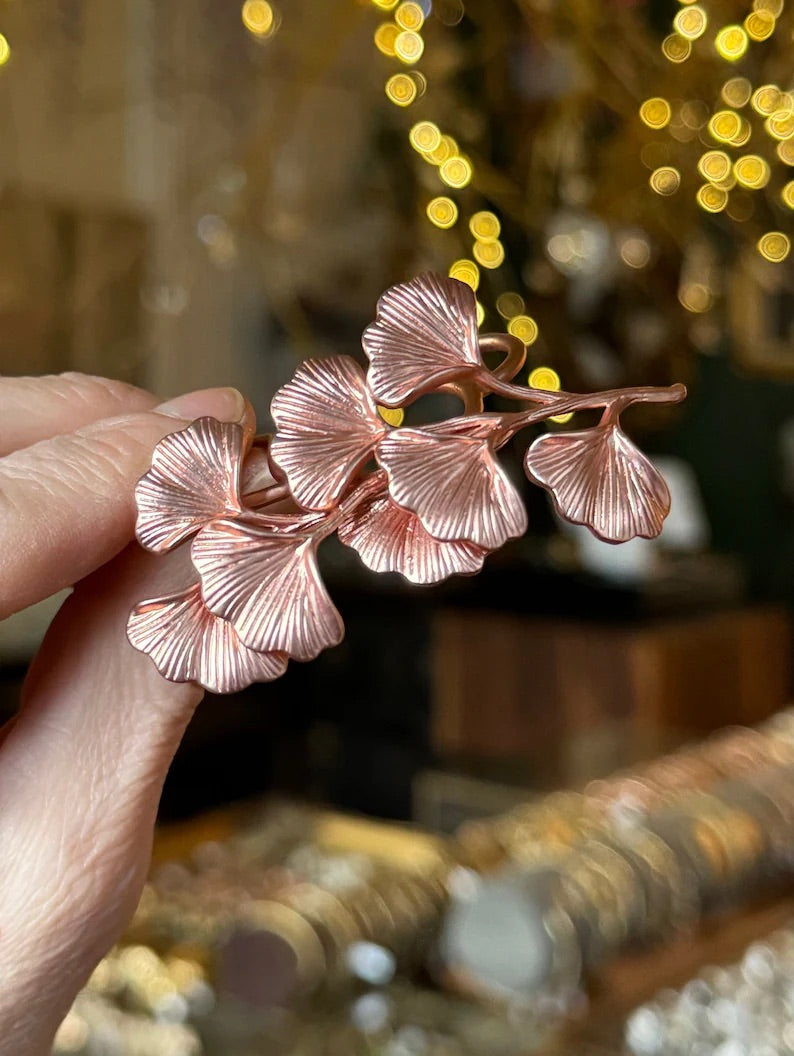 Royal Ginkgo Leaves Hair Prong