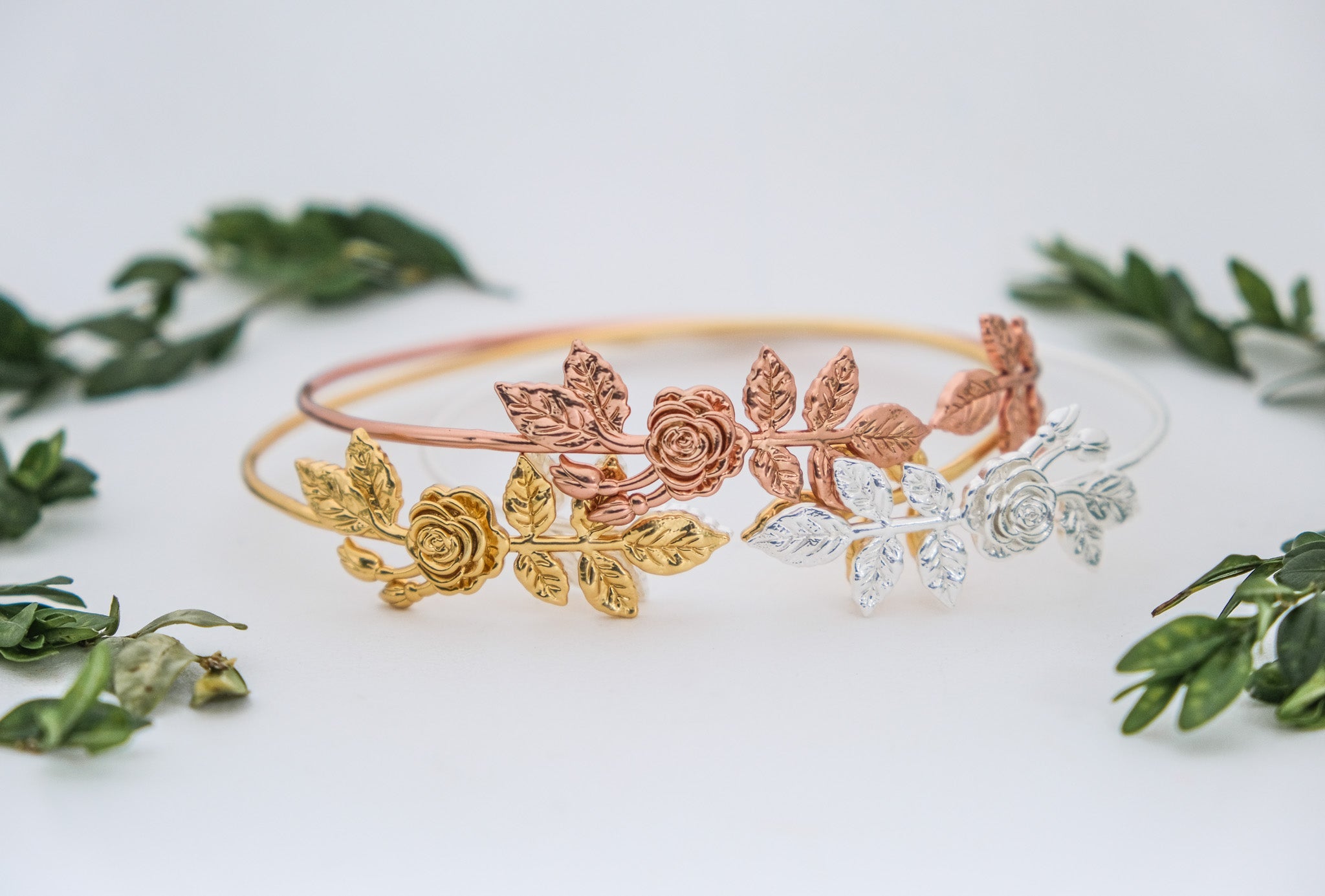 Asymmetric Rose Choker