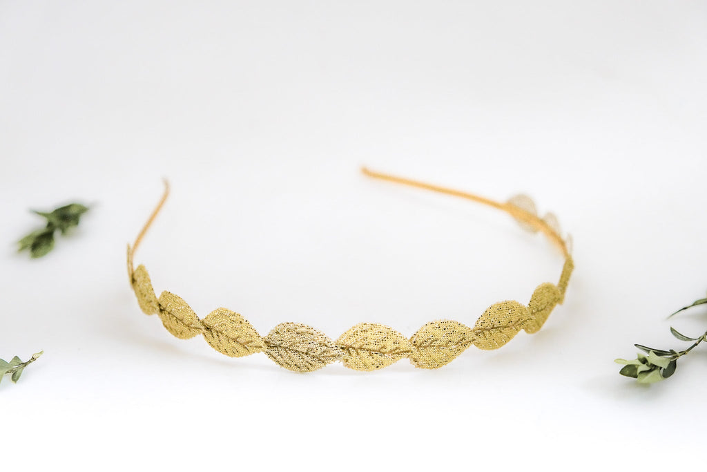 Small Fabric Leaf Headband