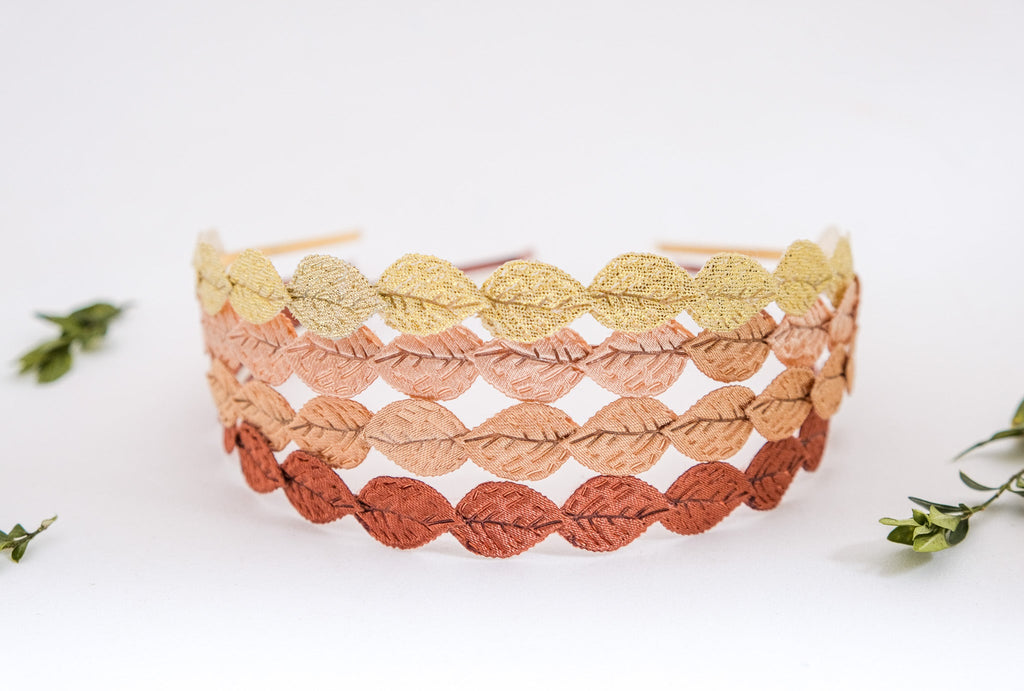 Small Fabric Leaf Headband