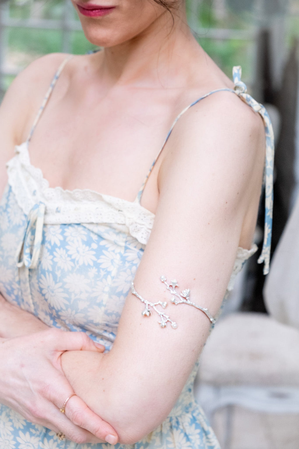 Magnolia Branch Floral Armband