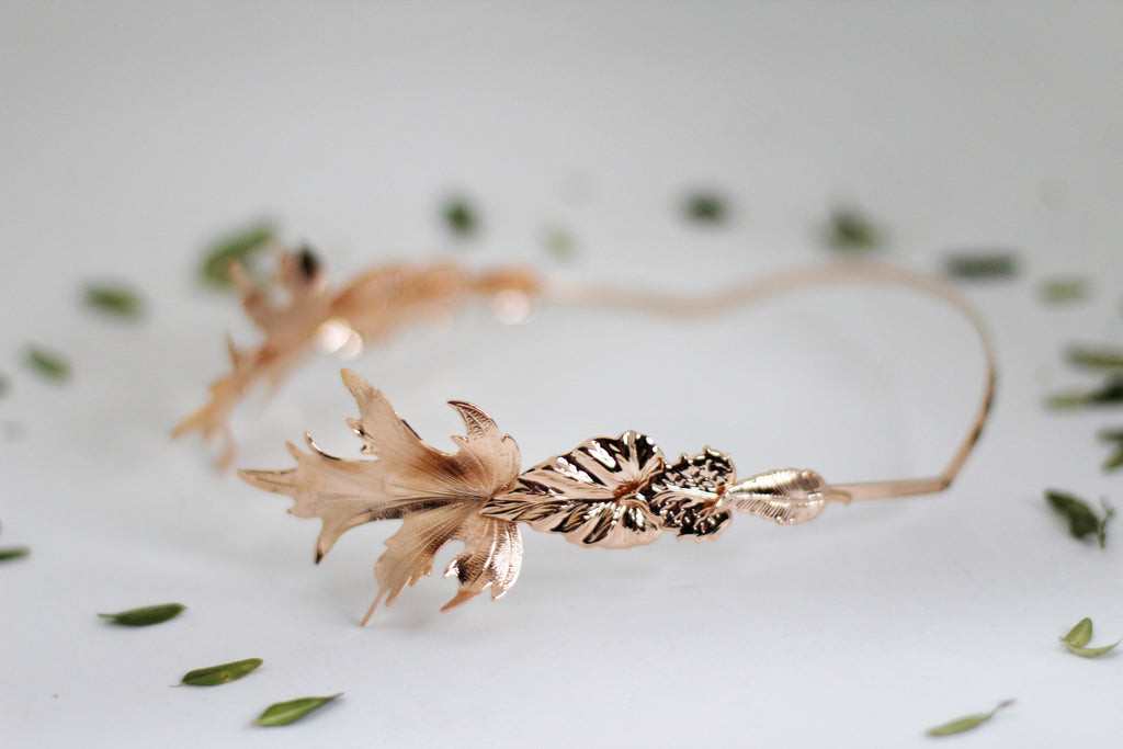 Royal Oak Leaves Goddess Crown