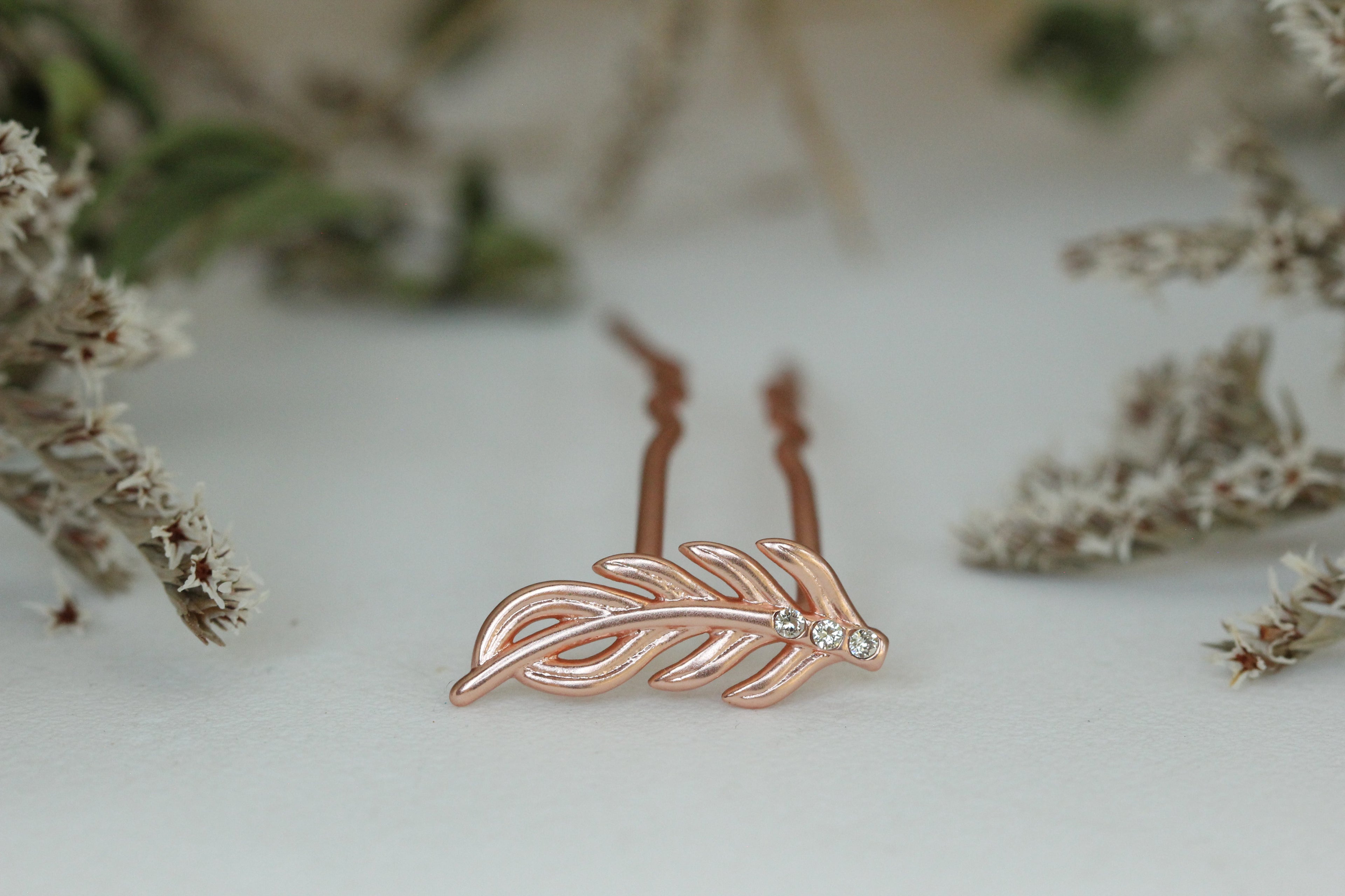 Twig Crystals Leaf Hair Prong