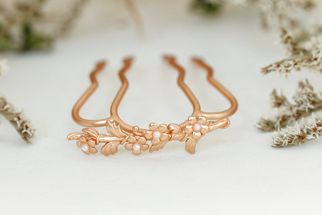 Forget-Me-Not Floral Hair Prong