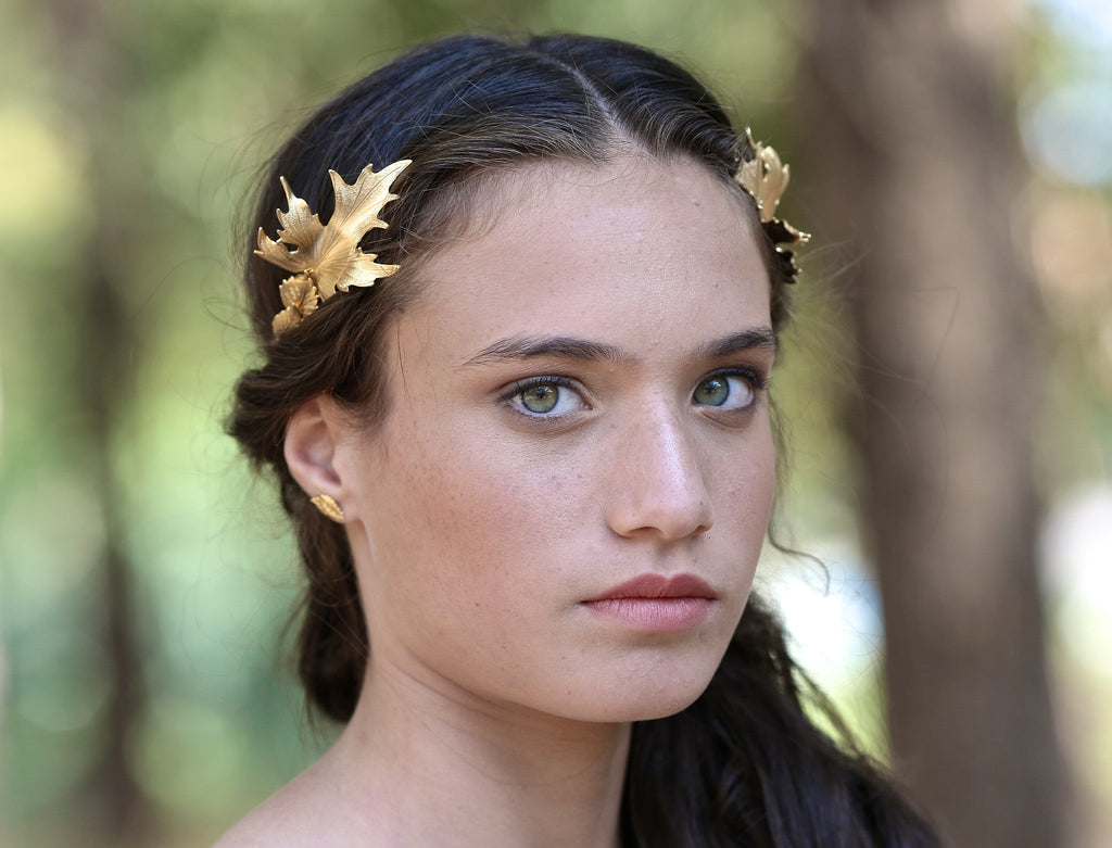Royal Oak Leaves Goddess Crown