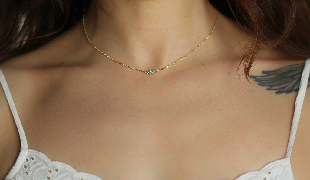 Blue Sky Crystal Necklace
