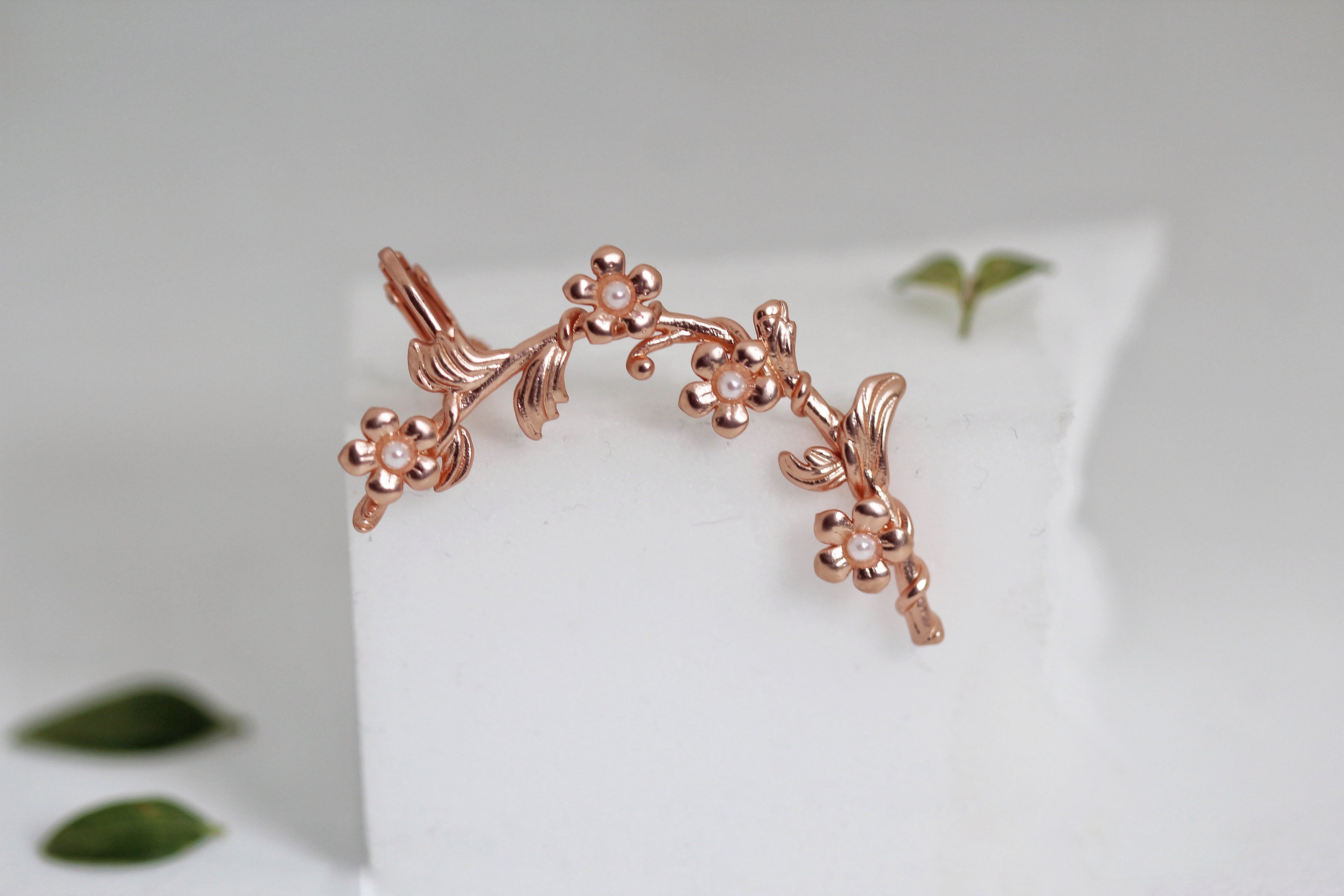 Forget-Me-Not Floral Ear Cuff