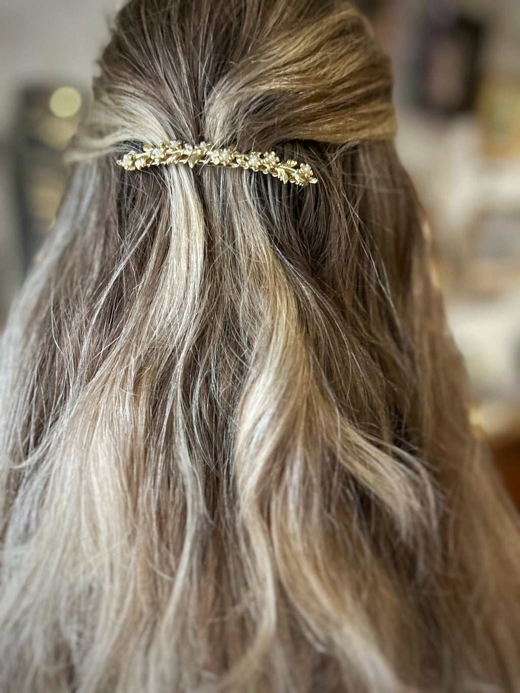 Forget-Me-Not Hair Comb