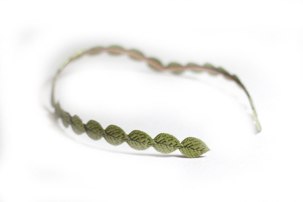 Small Fabric Leaf Goddess Crown