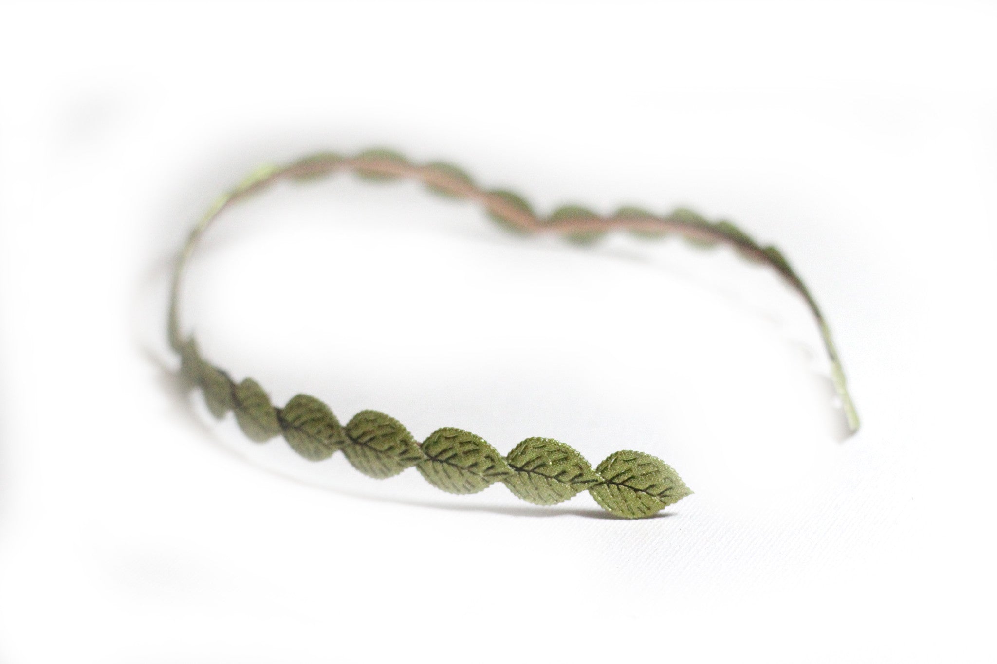 Small Fabric Leaf Goddess Crown