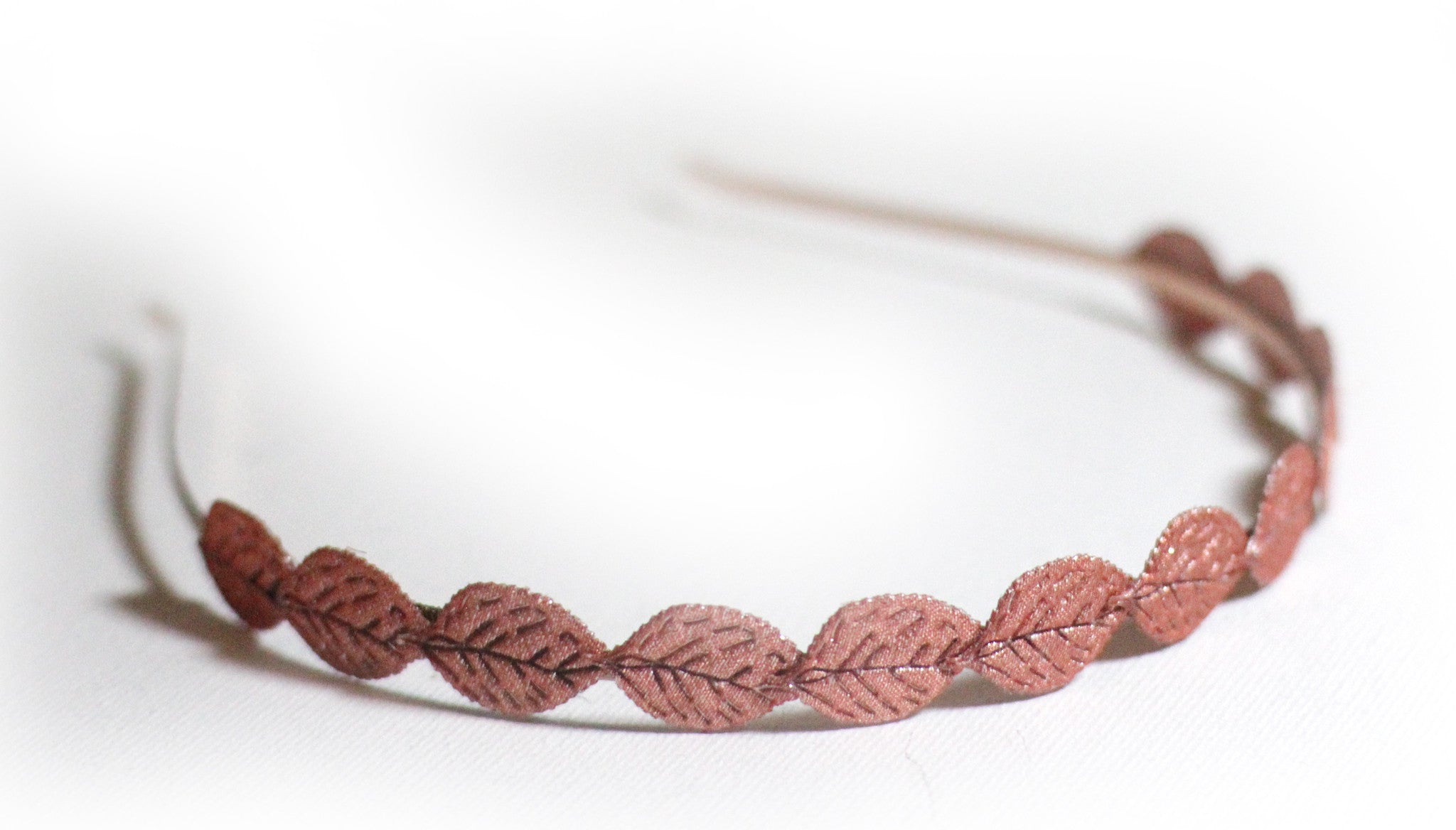 Small Fabric Leaf Headband