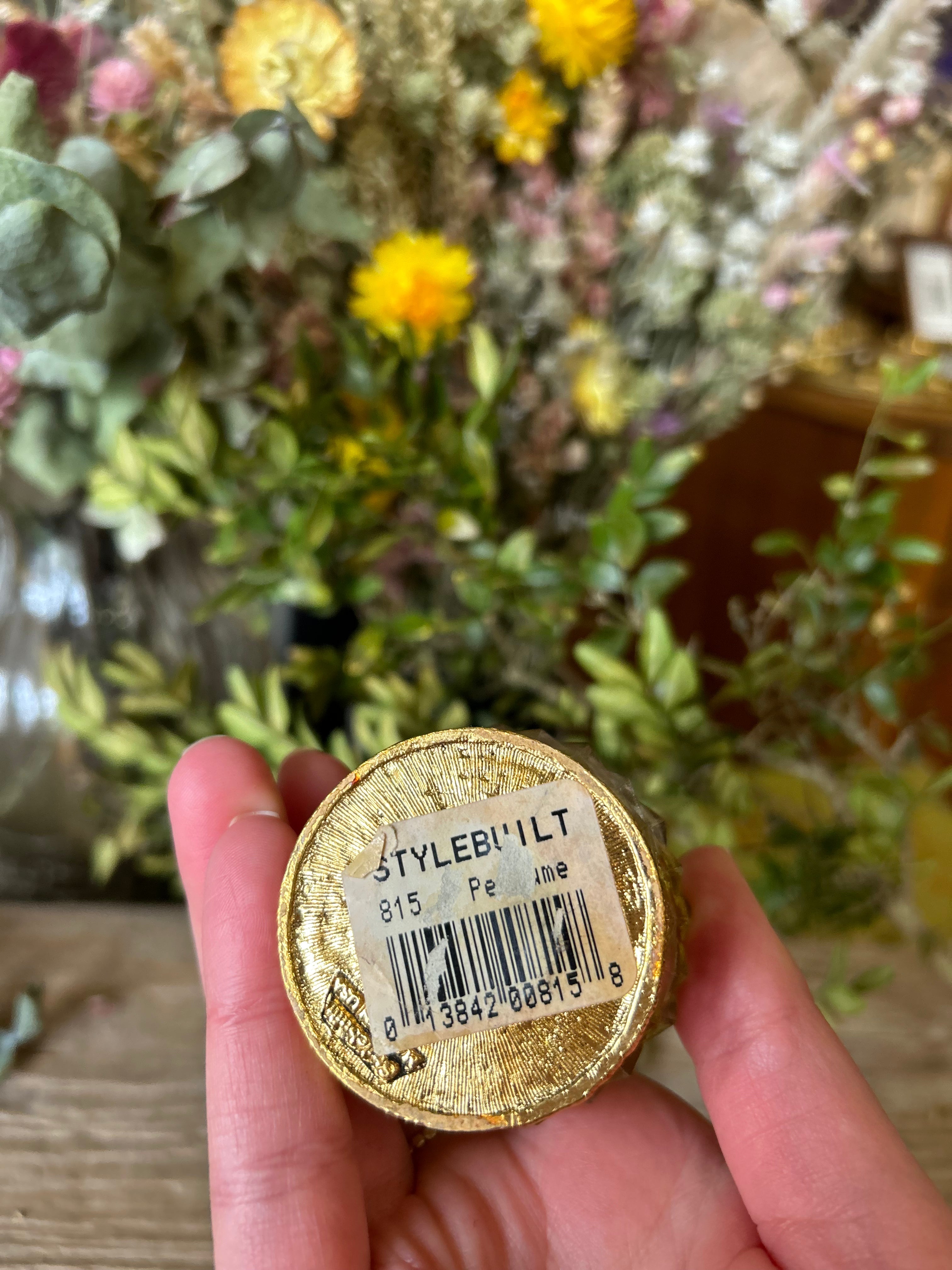 Antique Stylebuilt Oak Leaves & Acorns Perfume Bottle