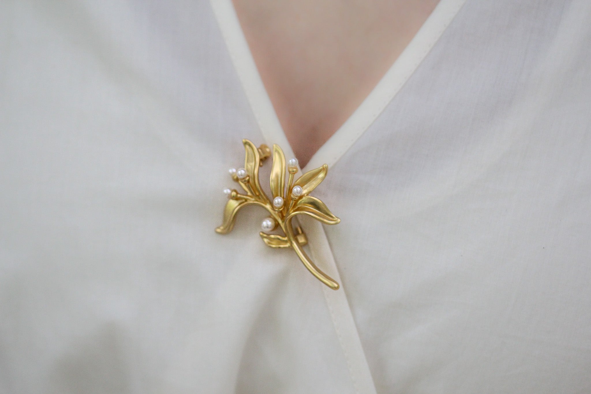 Pearls Bouquet Brooch