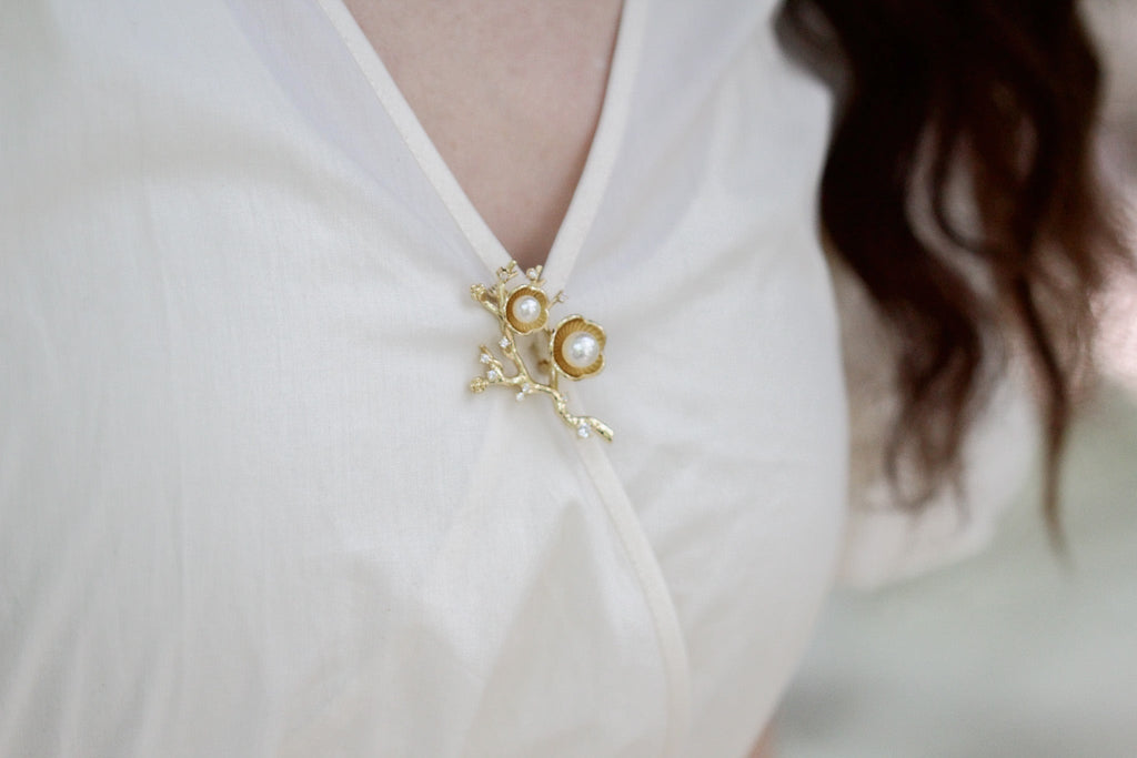 Hibiscus Flowers Brooch