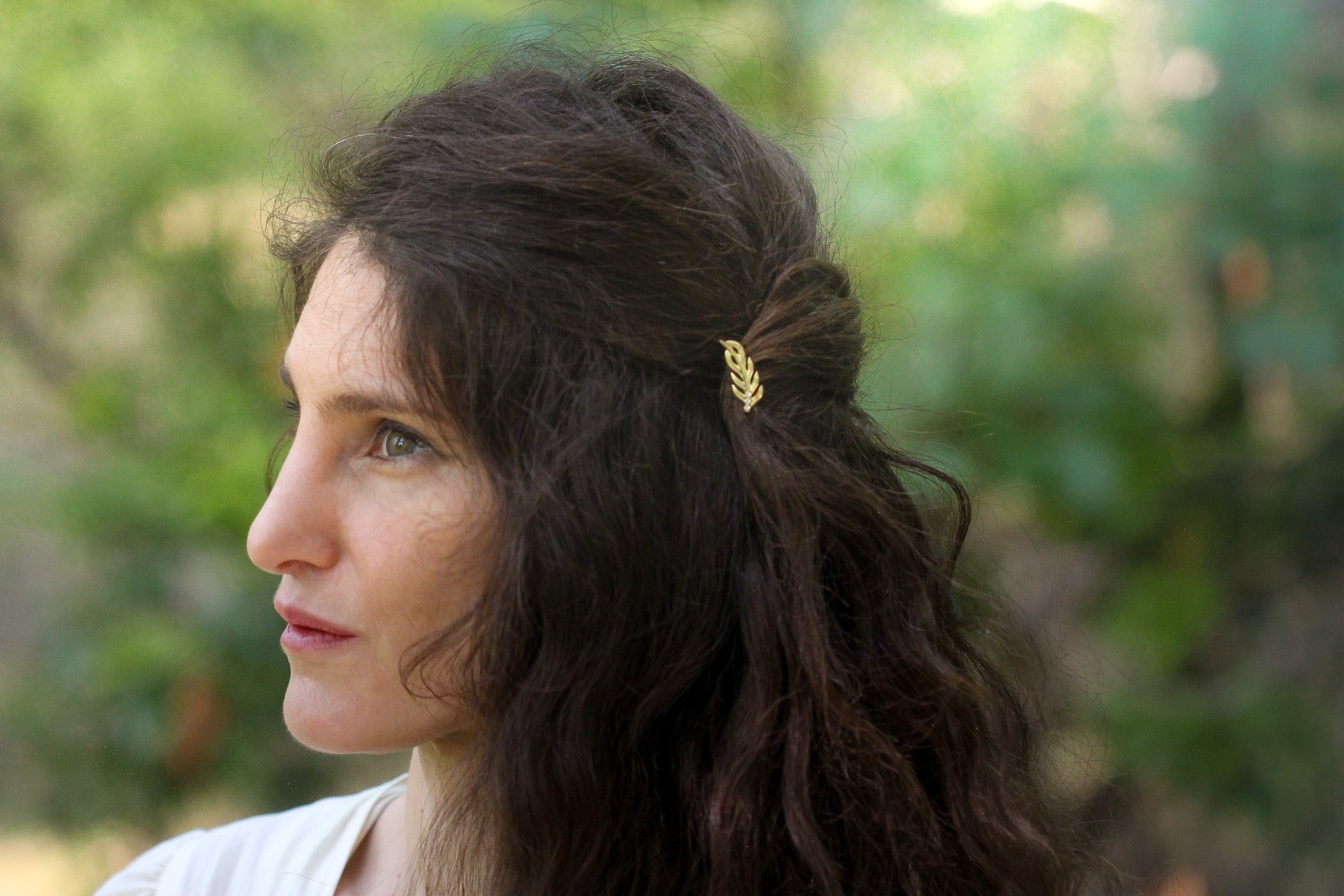 Twig Crystals Leaf Hair Prong