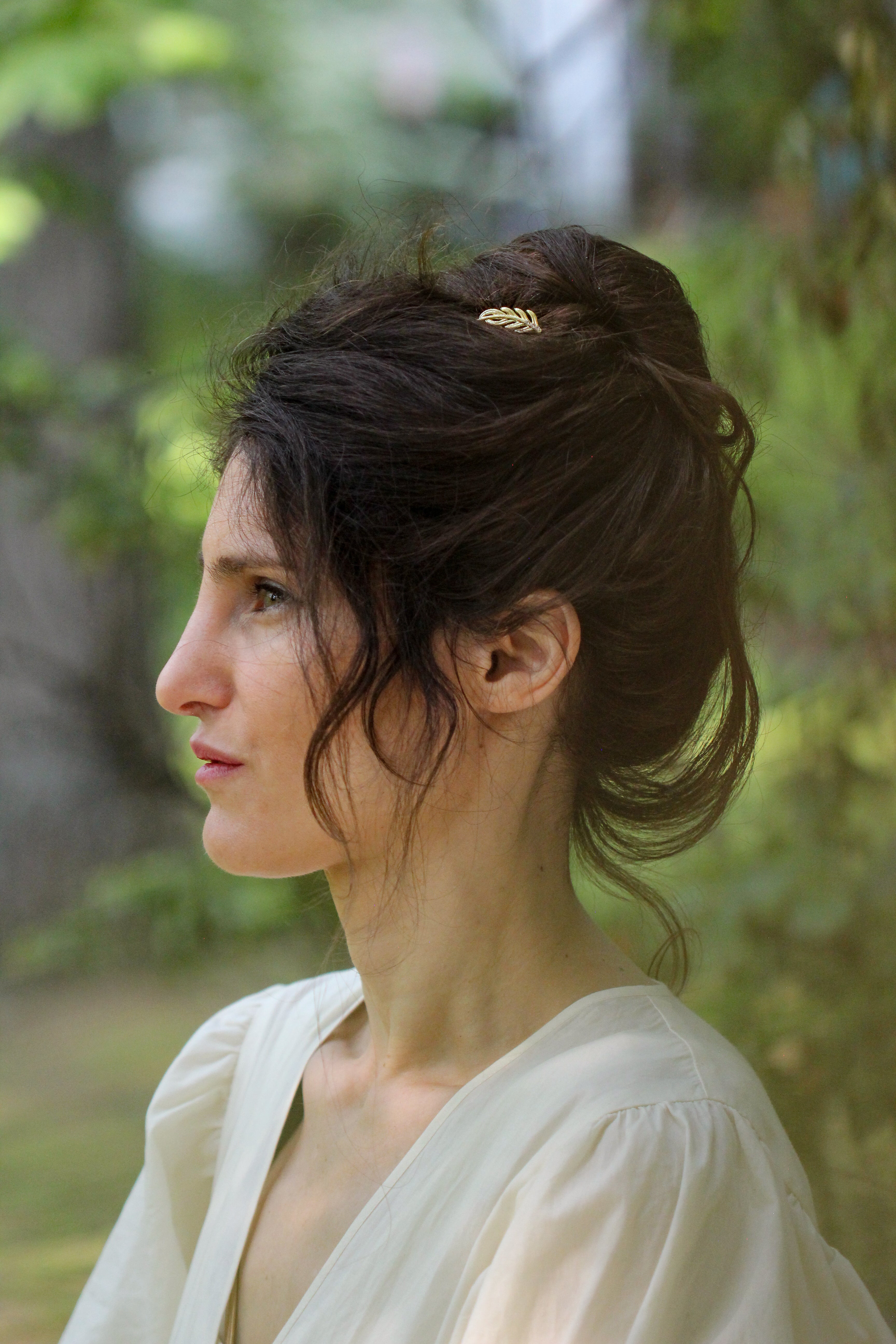 Twig Crystals Leaf Hair Prong