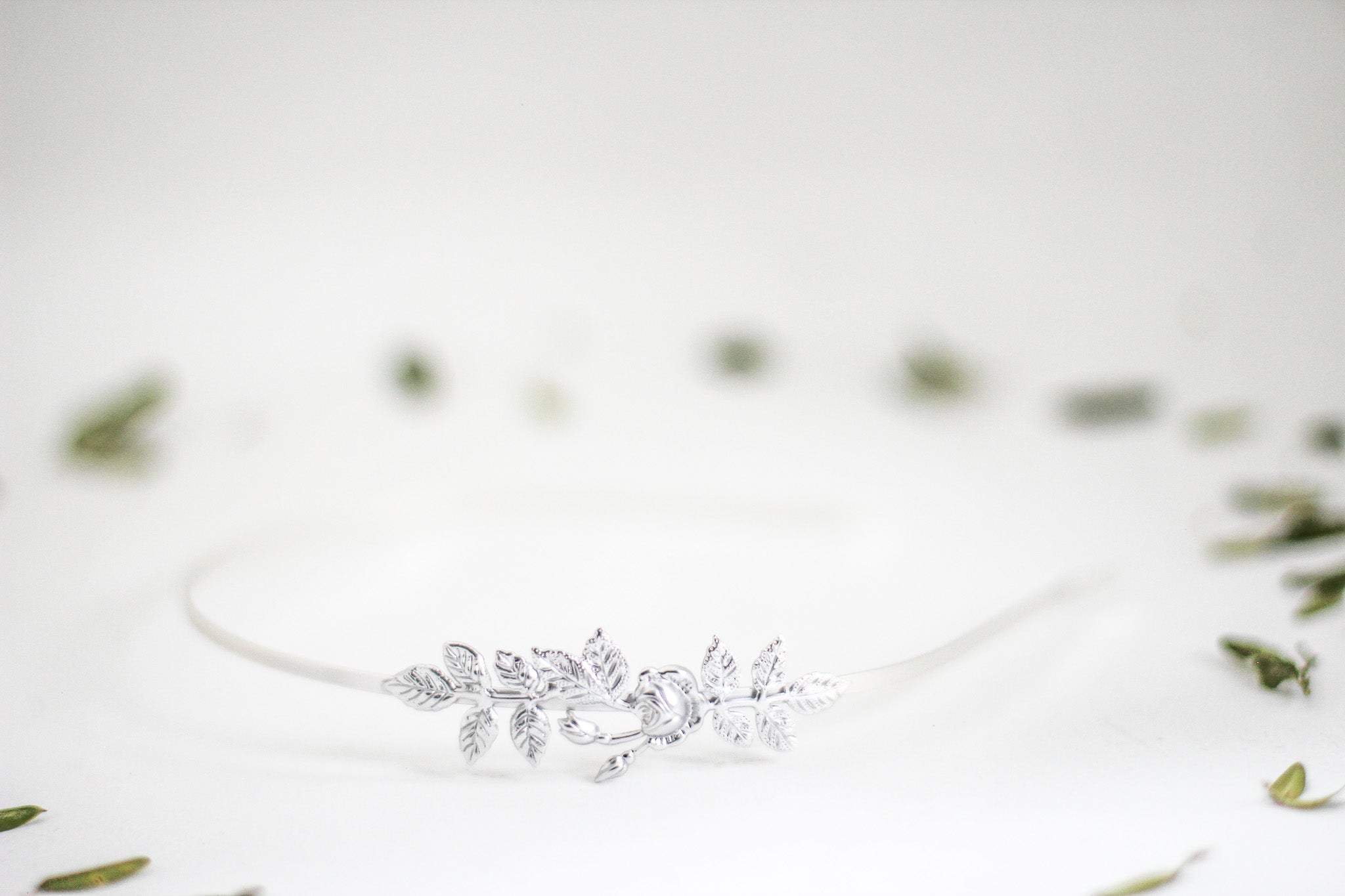 Rose & Leaves Headband