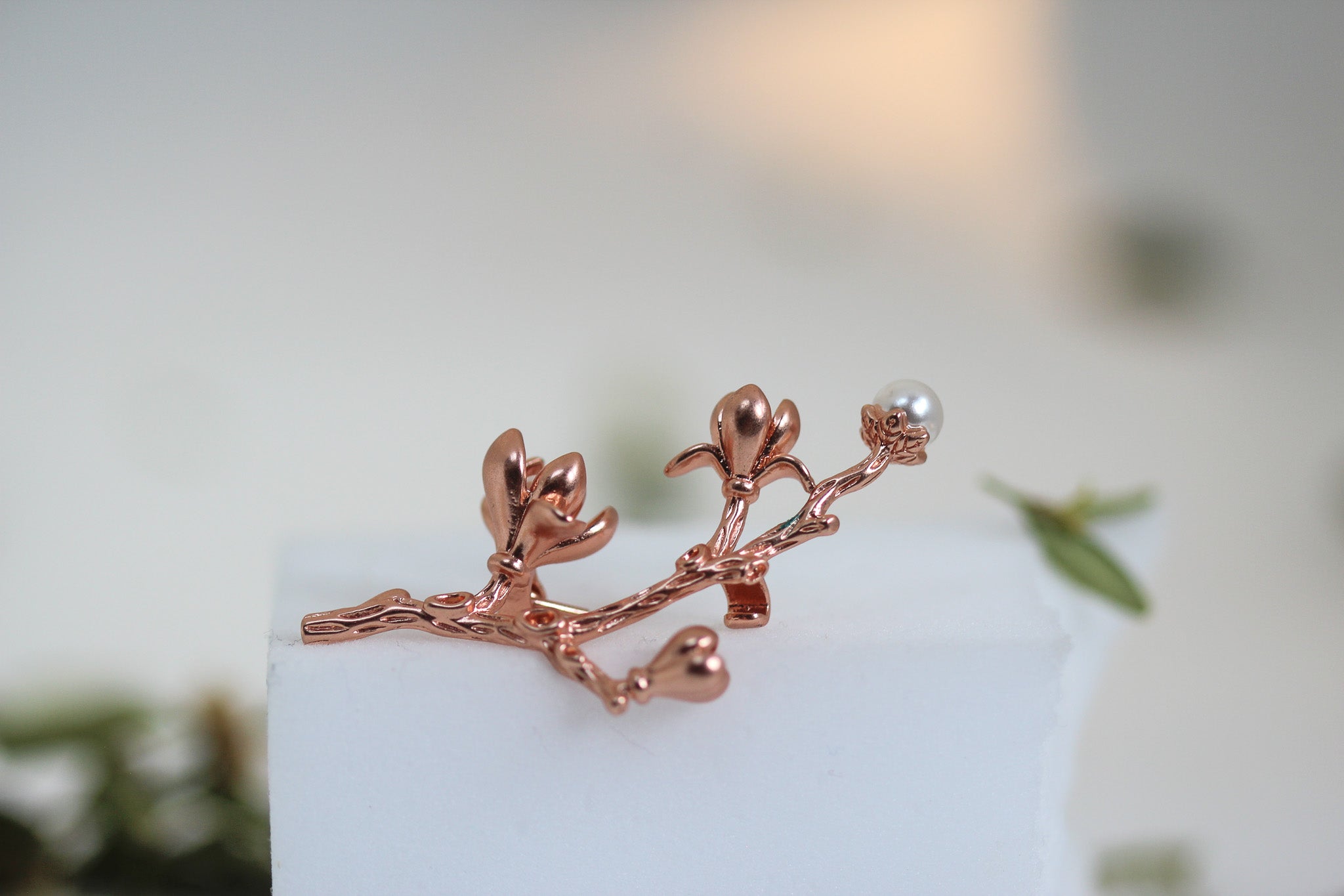 Magnolia Branch Brooch