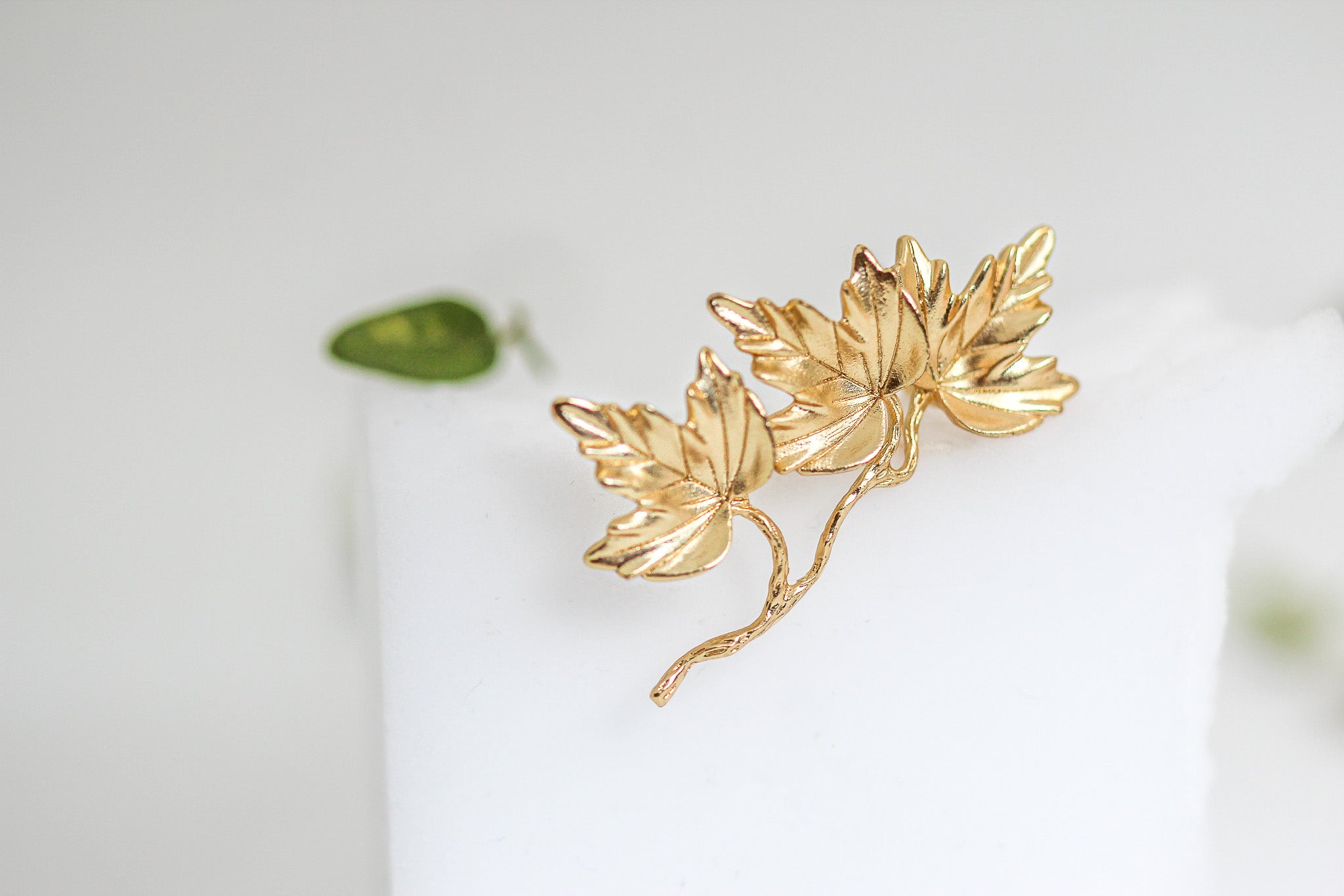 Triple Maple Leaves Brooch