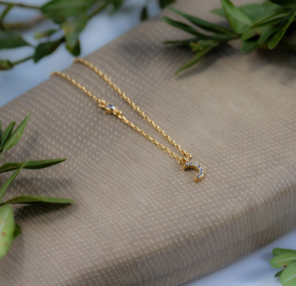 Crystal Moon Necklace