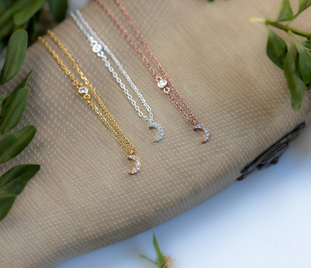 Crystal Moon Necklace