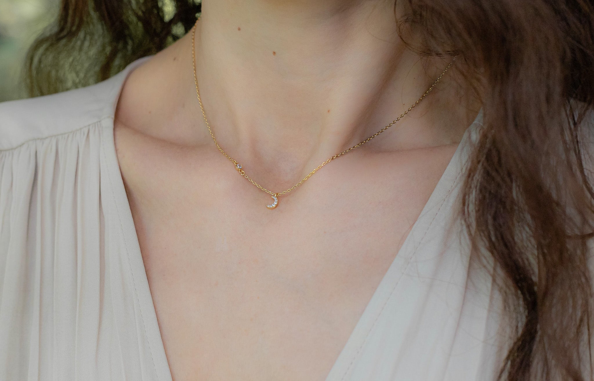 Crystal Moon Necklace