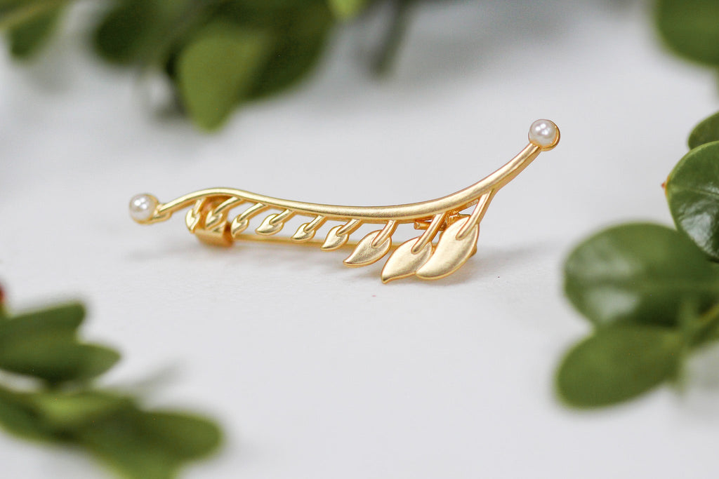 Wispy Leaves Brooch