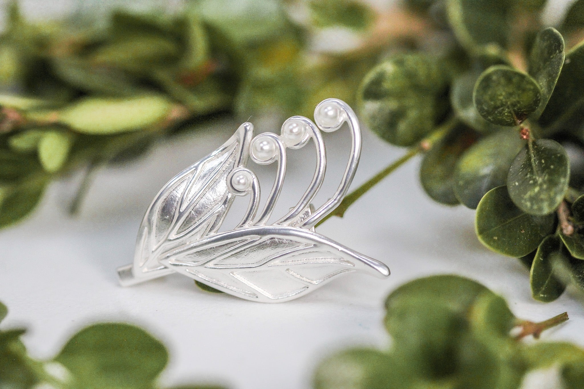 Blooming Lily of the Valley Brooch