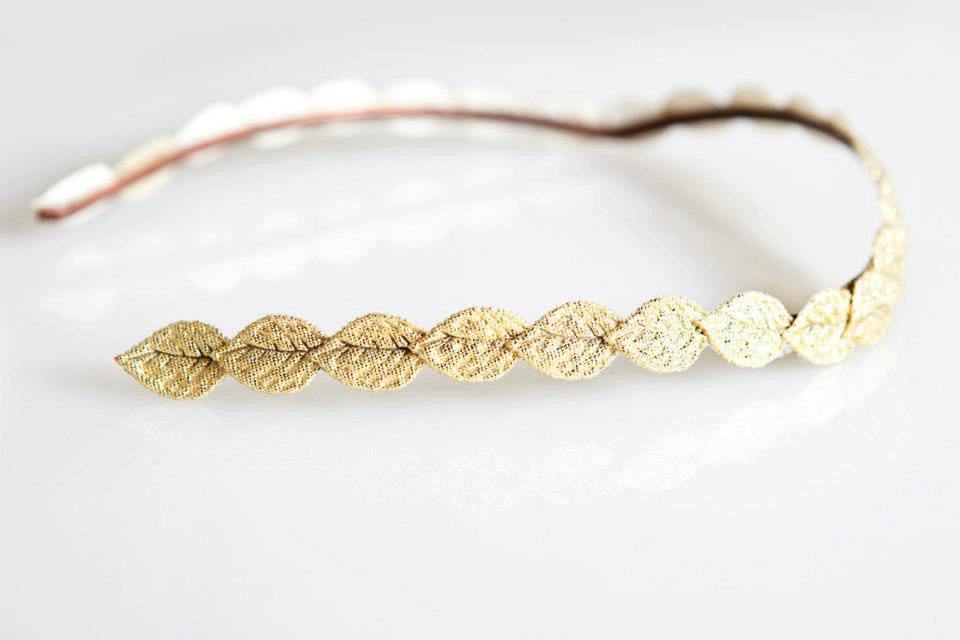 Small Fabric Leaf Goddess Crown