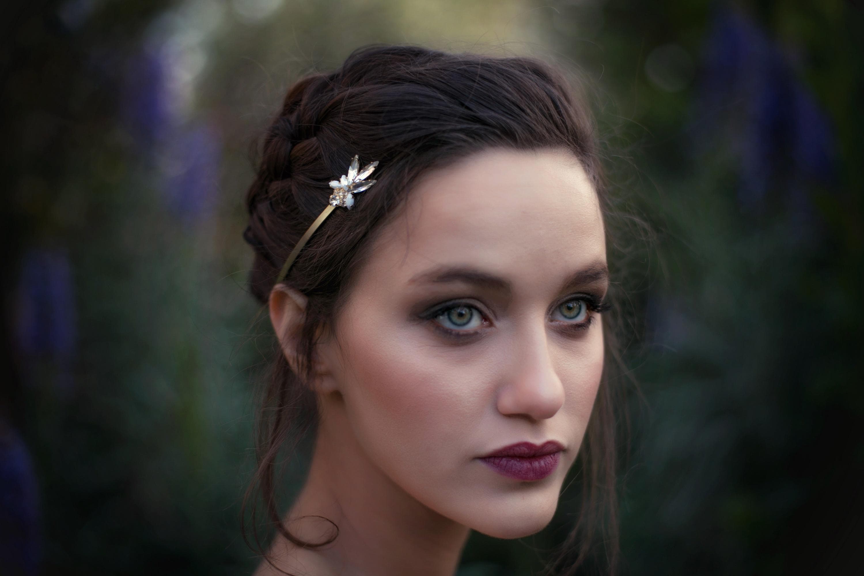 Viviana Crystals Pearls Goddess Crown