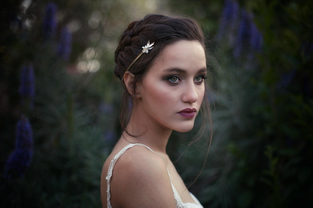 Viviana Crystals Pearls Goddess Crown