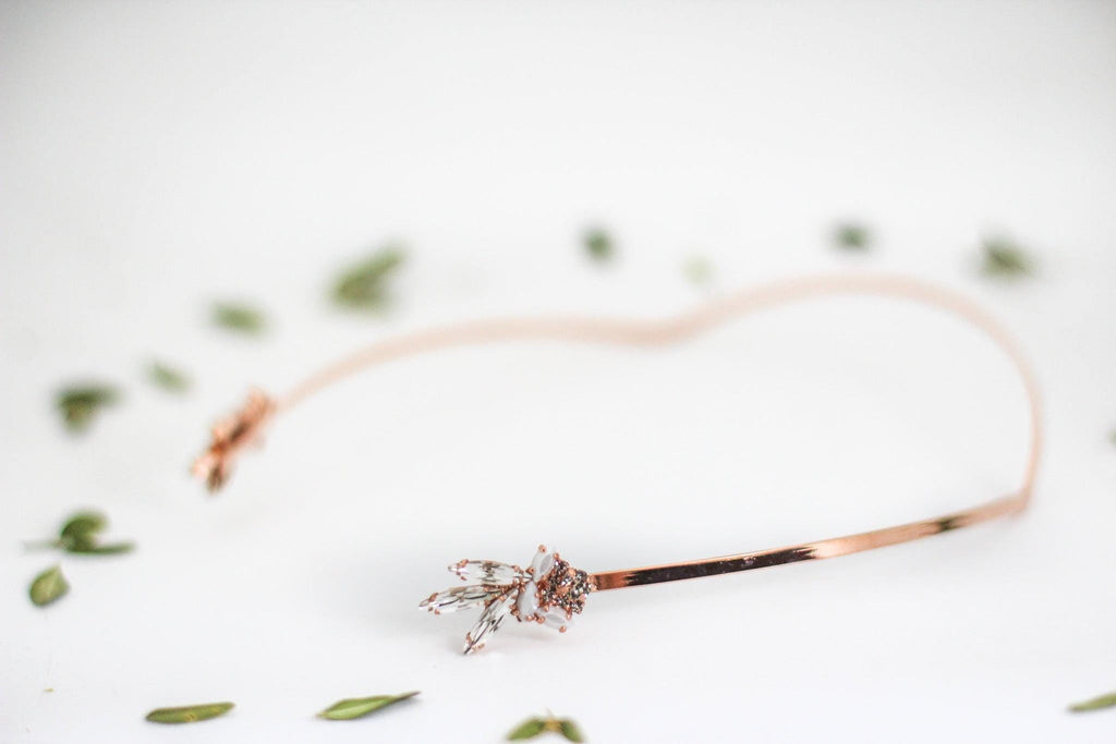 Viviana Crystals Pearls Goddess Crown