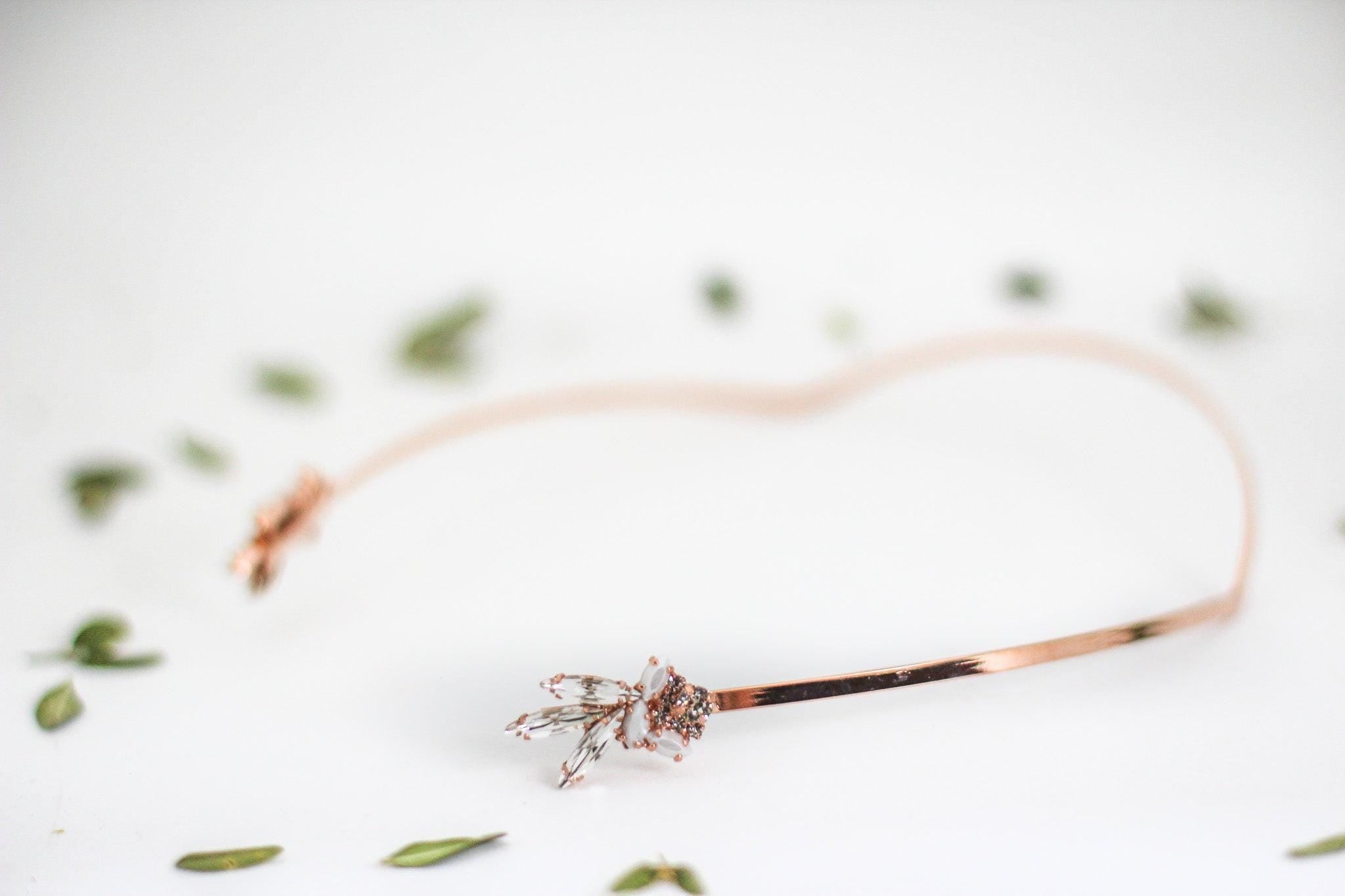 Viviana Crystals Pearls Goddess Crown