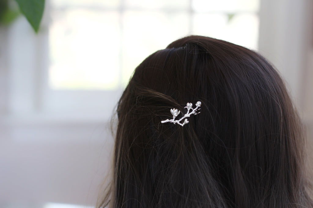 Magnolia Branch Barrette