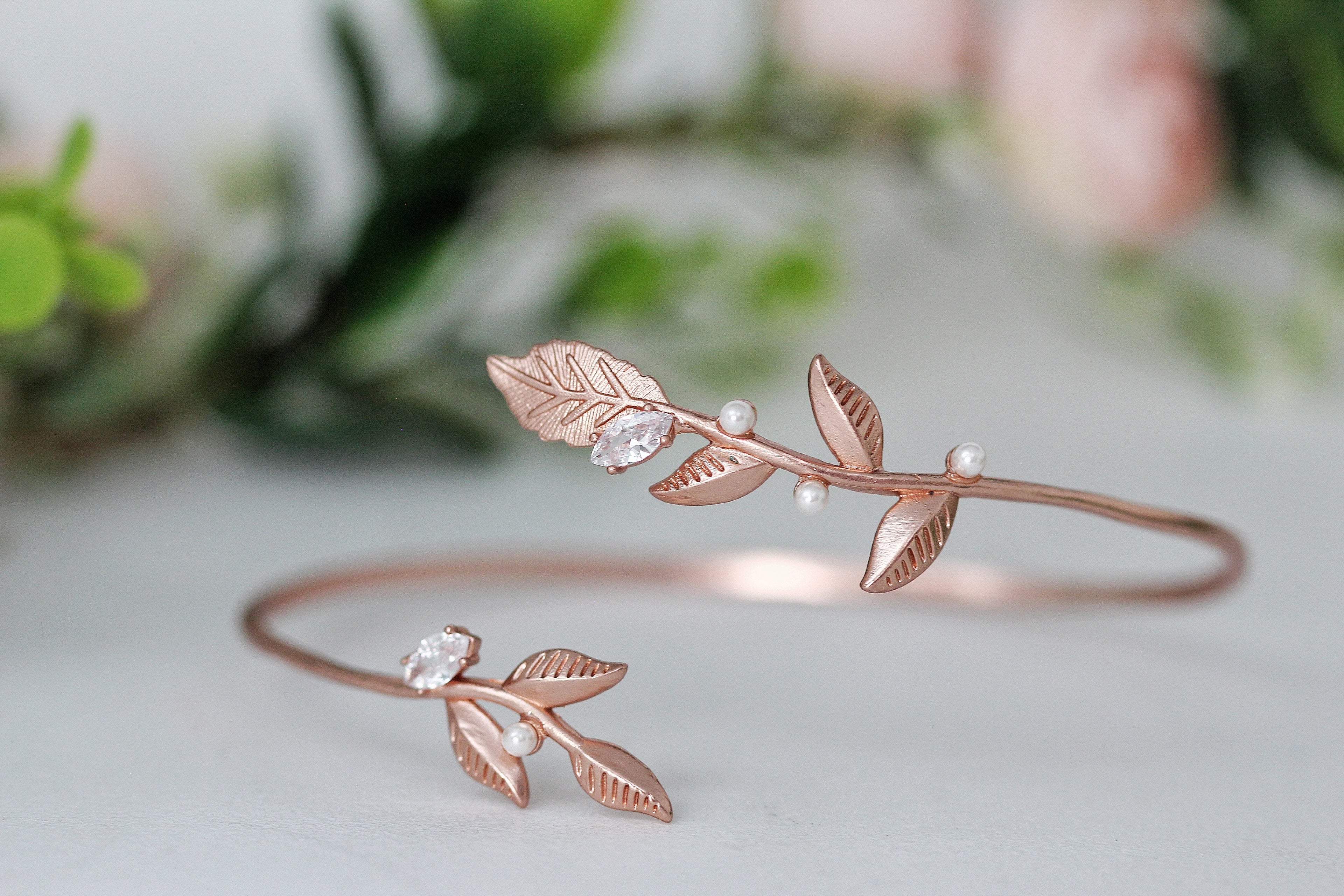 Twigs, Pearls & Crystals Armband