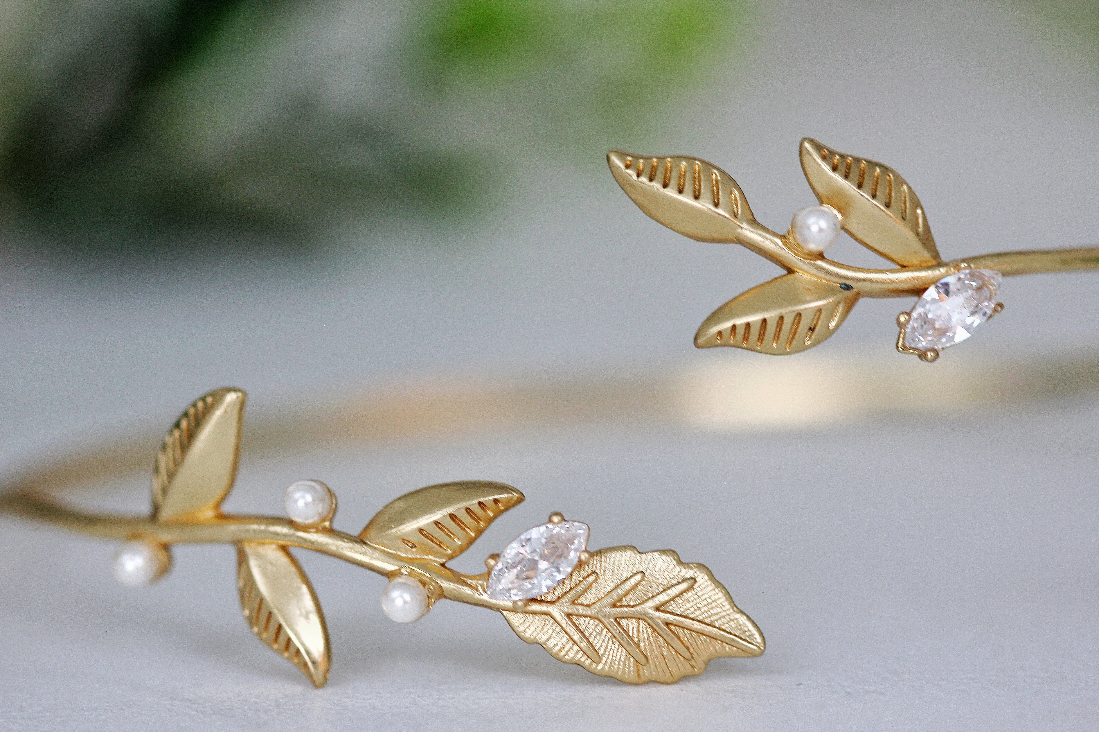 Twigs, Pearls & Crystals Armband