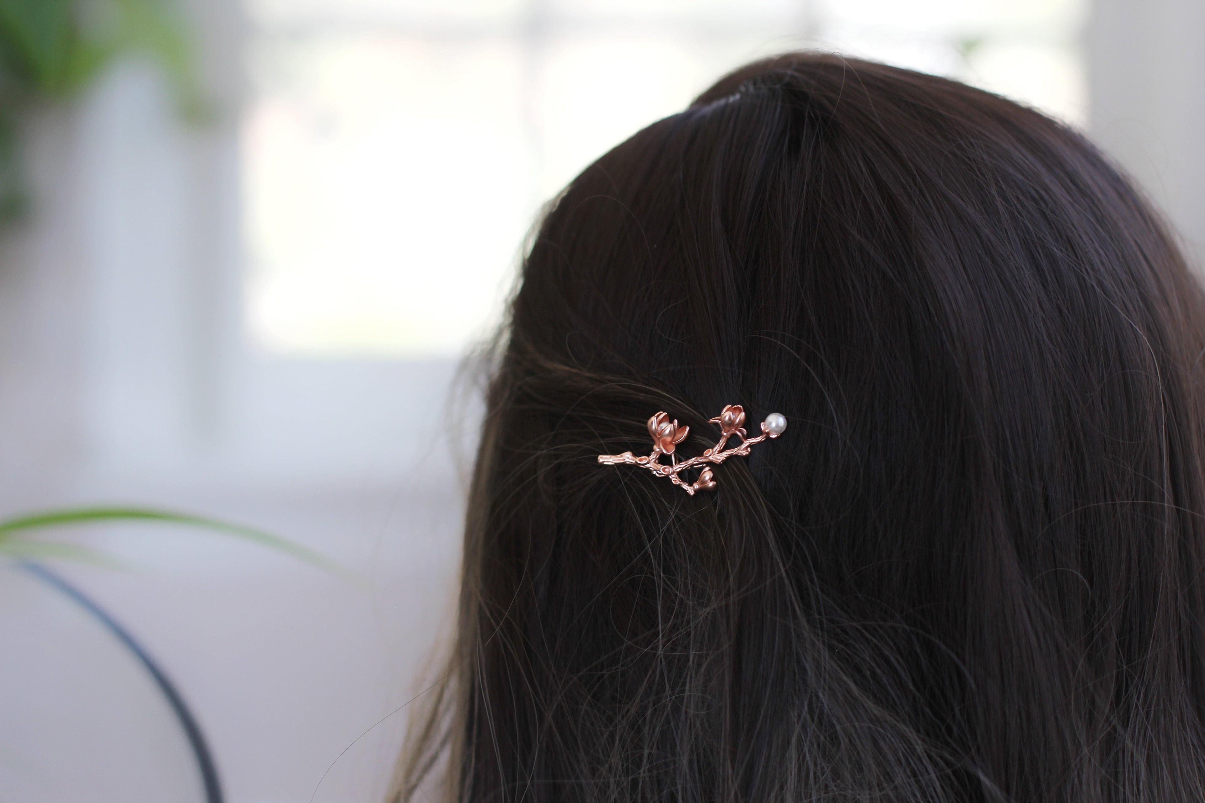 Magnolia Branch Barrette