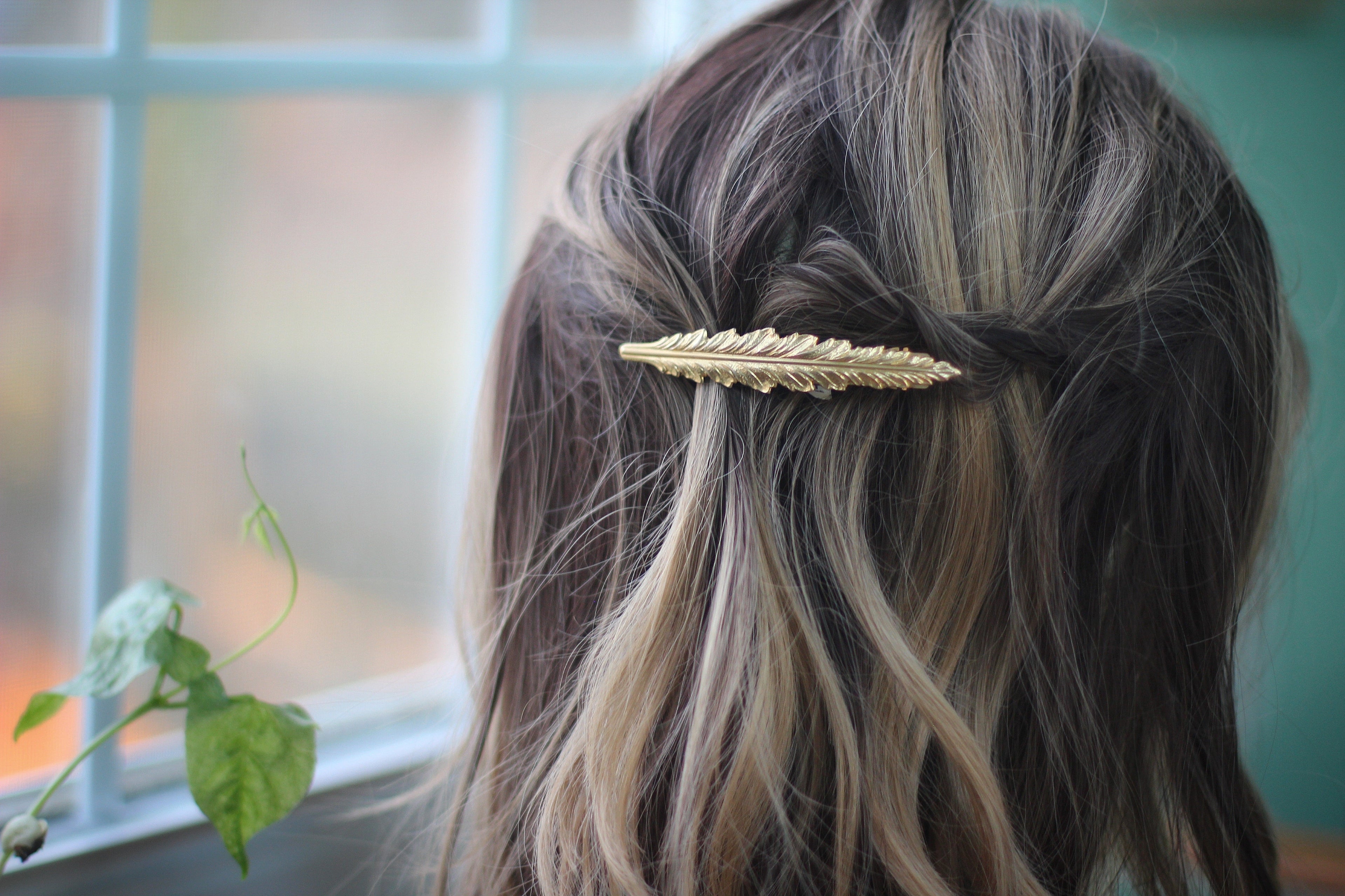 Bohemian Feather Barrette