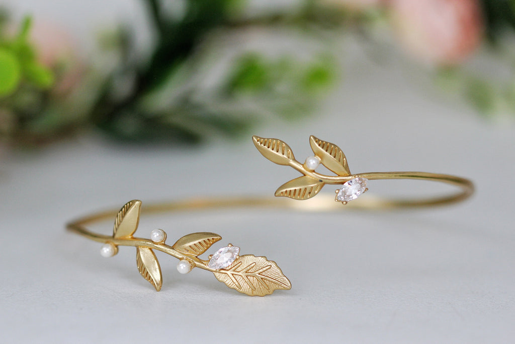 Twigs, Pearls & Crystals Armband