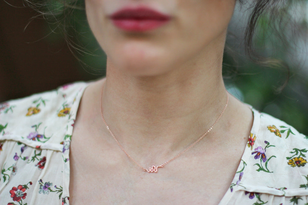 Tiny Snake Necklace