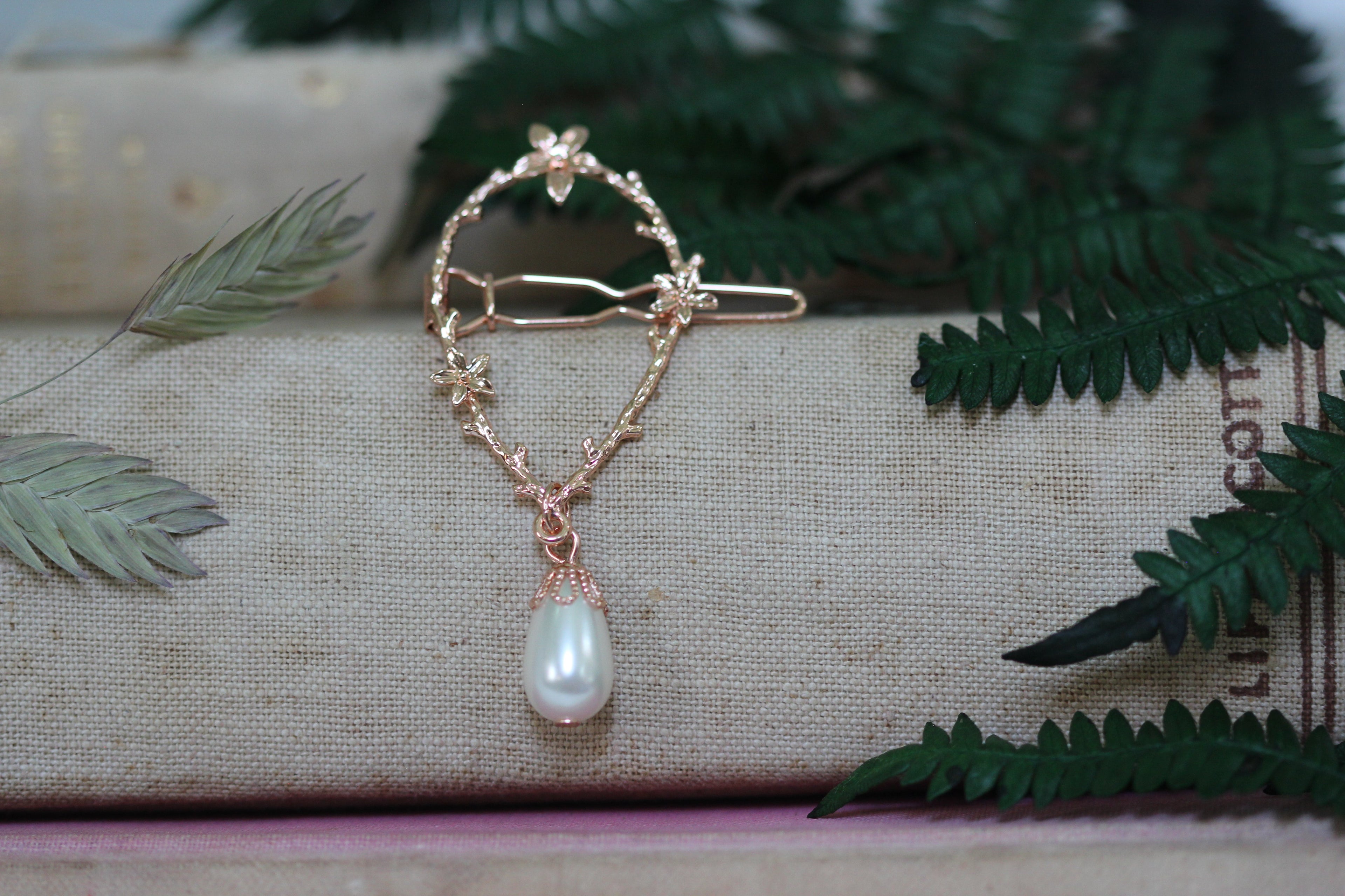 Floral Eden Wreath Barrette