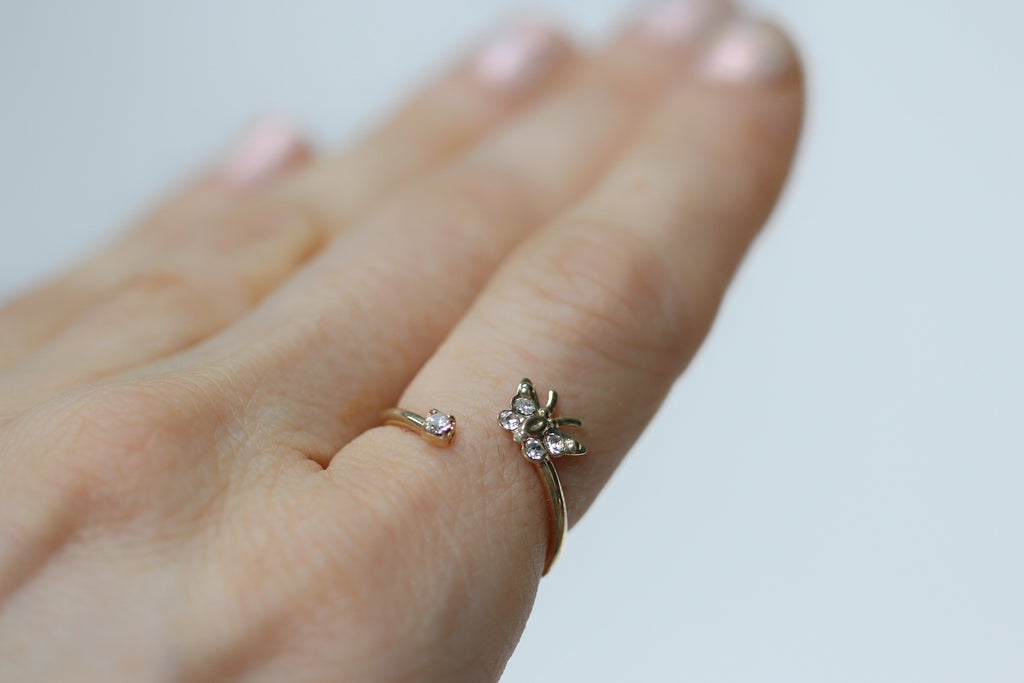 Butterfly Crystals  Ring