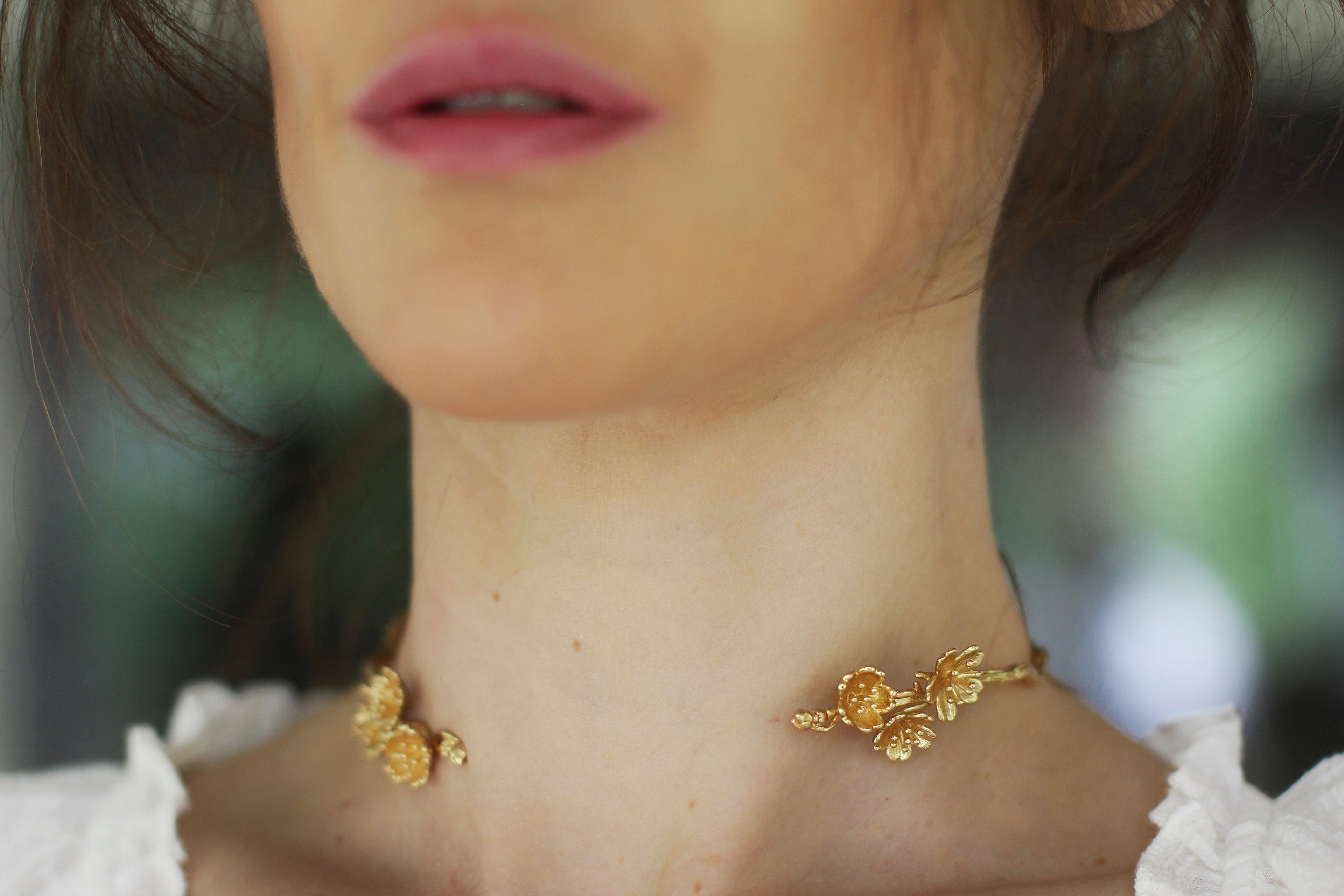 Large Sakura/Cherry Blossom Floral Choker